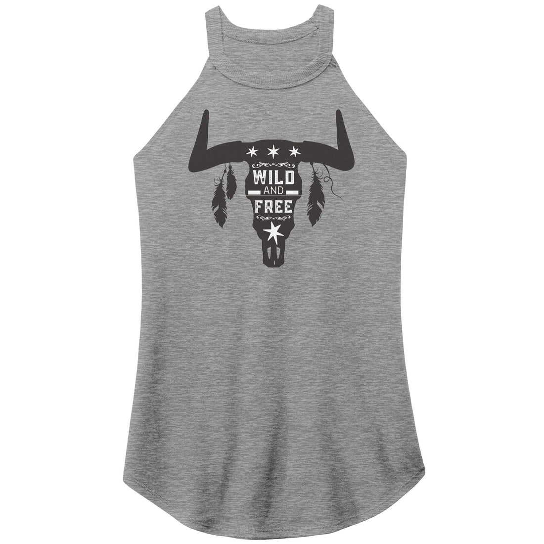 Wild and Free Rocker Tank - Apparel - Positively Sassy - Wild and Free Rocker Tank