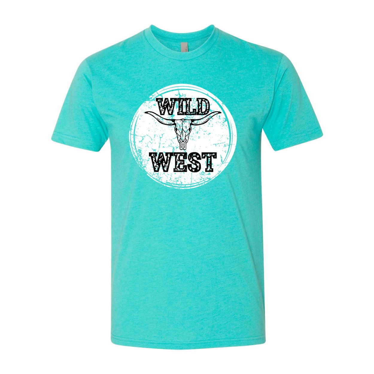 Wild West Premium Fitted CVC Crew - T - Shirts - Positively Sassy - Wild West Premium Fitted CVC Crew