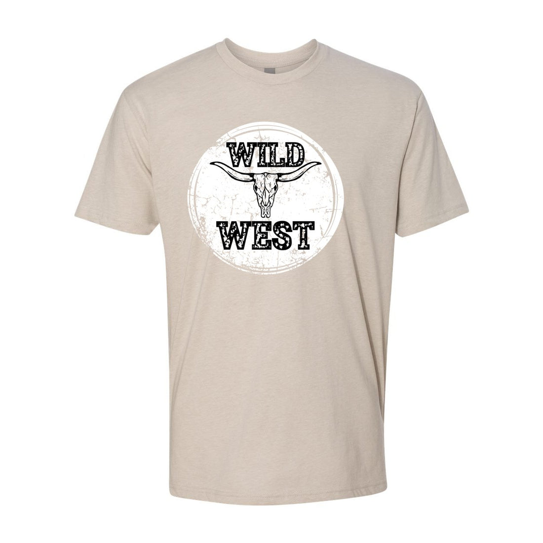 Wild West Premium Fitted CVC Crew - T - Shirts - Positively Sassy - Wild West Premium Fitted CVC Crew