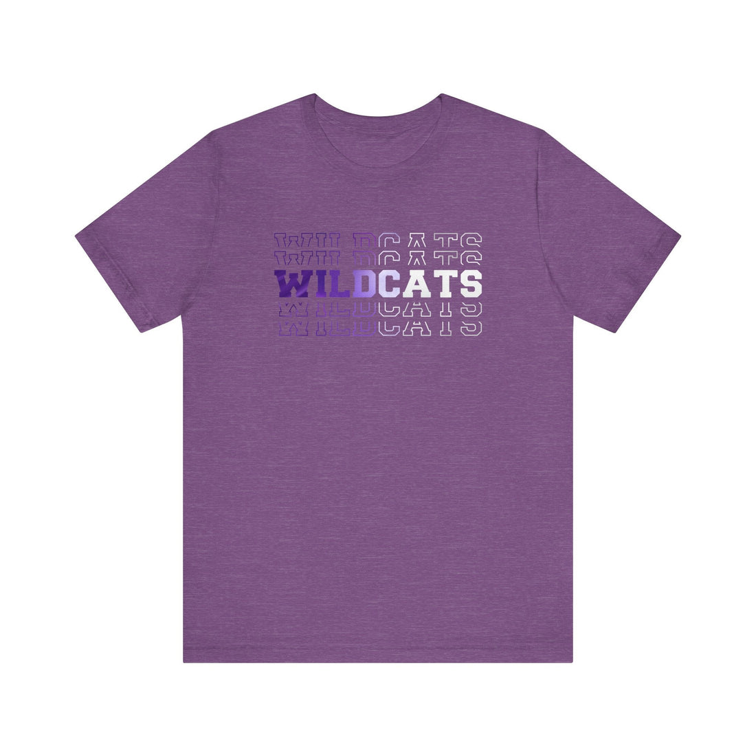 Wildcat Fade Bella 3001 Jersey Short Sleeve Tee - T-Shirt - Positively Sassy - Wildcat Fade Bella 3001 Jersey Short Sleeve Tee