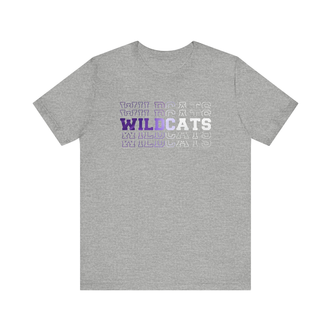 Wildcat Fade Bella 3001 Jersey Short Sleeve Tee - T-Shirt - Positively Sassy - Wildcat Fade Bella 3001 Jersey Short Sleeve Tee