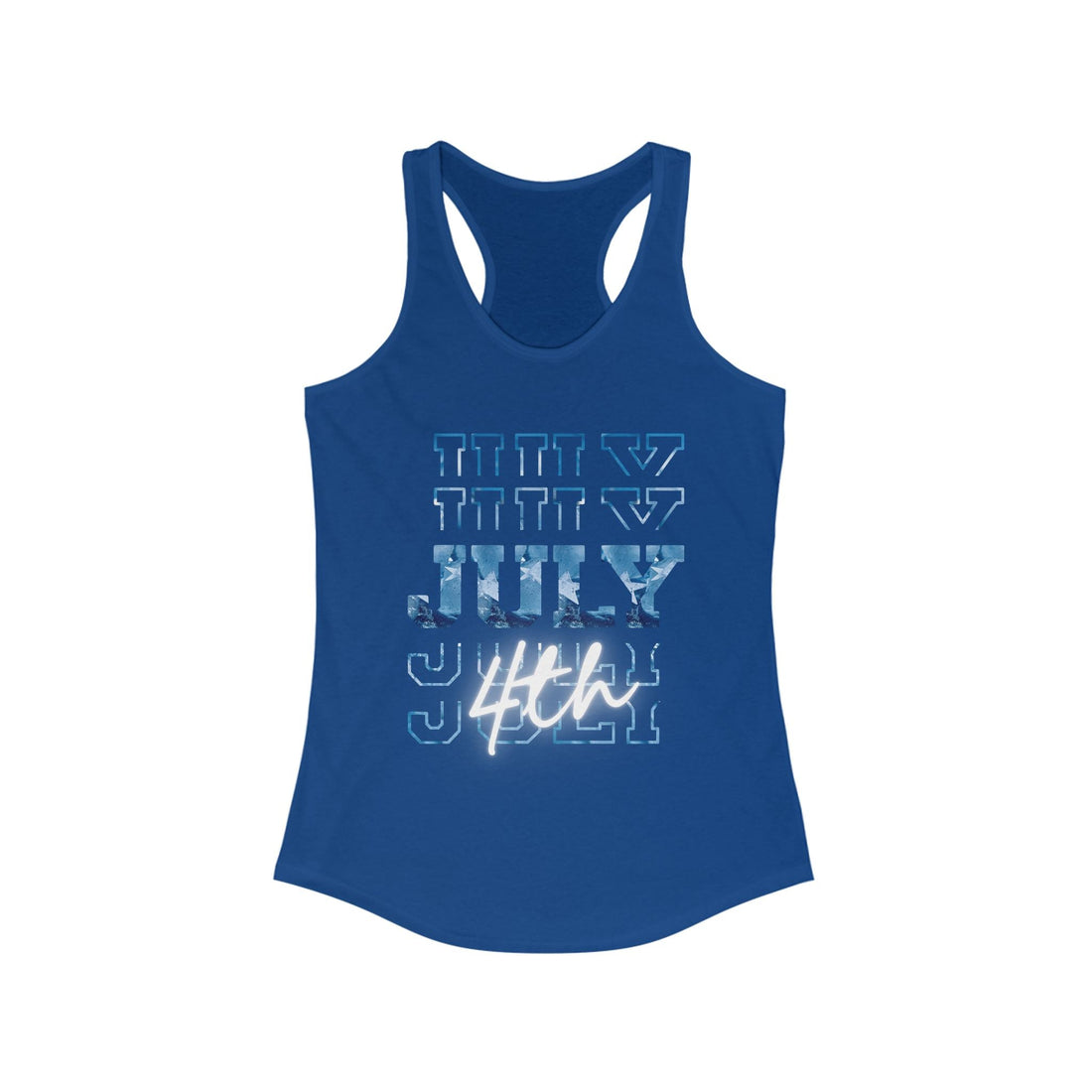 Women's July 4th Racerback Tank, USA Independence Day Shirt, Summer BBQ Outfit, Patriotic Workout Top, Holiday Gift - Tank Top - Positively Sassy - Women's July 4th Racerback Tank, USA Independence Day Shirt, Summer BBQ Outfit, Patriotic Workout Top, Holiday Gift