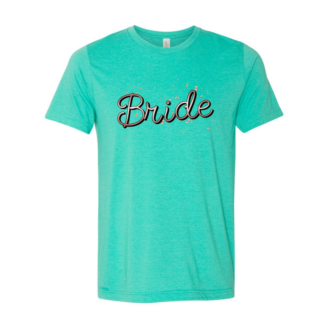 #1 Bride Confetti Short Sleeve Jersey Tee - T-Shirts - Positively Sassy - #1 Bride Confetti Short Sleeve Jersey Tee