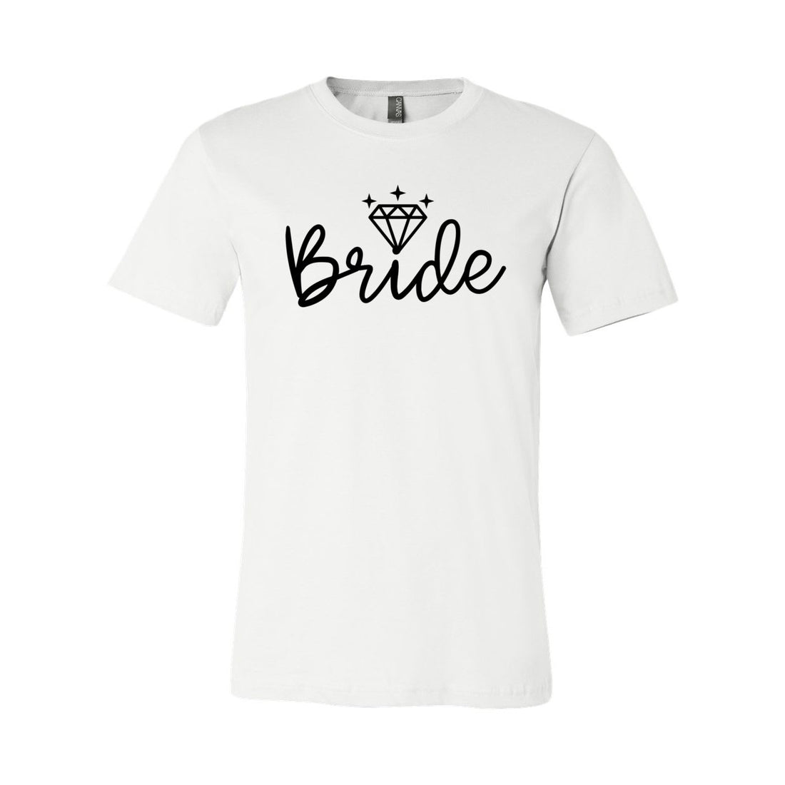 #12 Bride Bling Sleeve Jersey Tee - T-Shirts - Positively Sassy - #12 Bride Bling Sleeve Jersey Tee