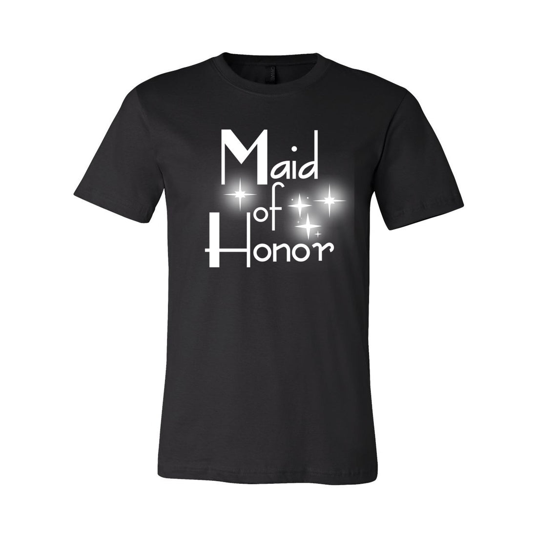 #6 Sparkle Maid of Honor Short Sleeve Jersey Tee - T-Shirts - Positively Sassy - #6 Sparkle Maid of Honor Short Sleeve Jersey Tee
