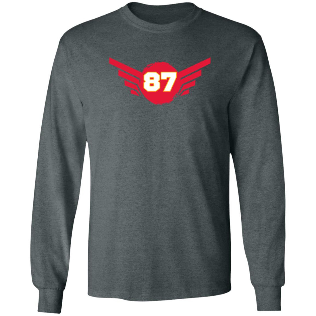 #87 Takes Flight LS Ultra Cotton T-Shirt - T-Shirts - Positively Sassy - #87 Takes Flight LS Ultra Cotton T-Shirt