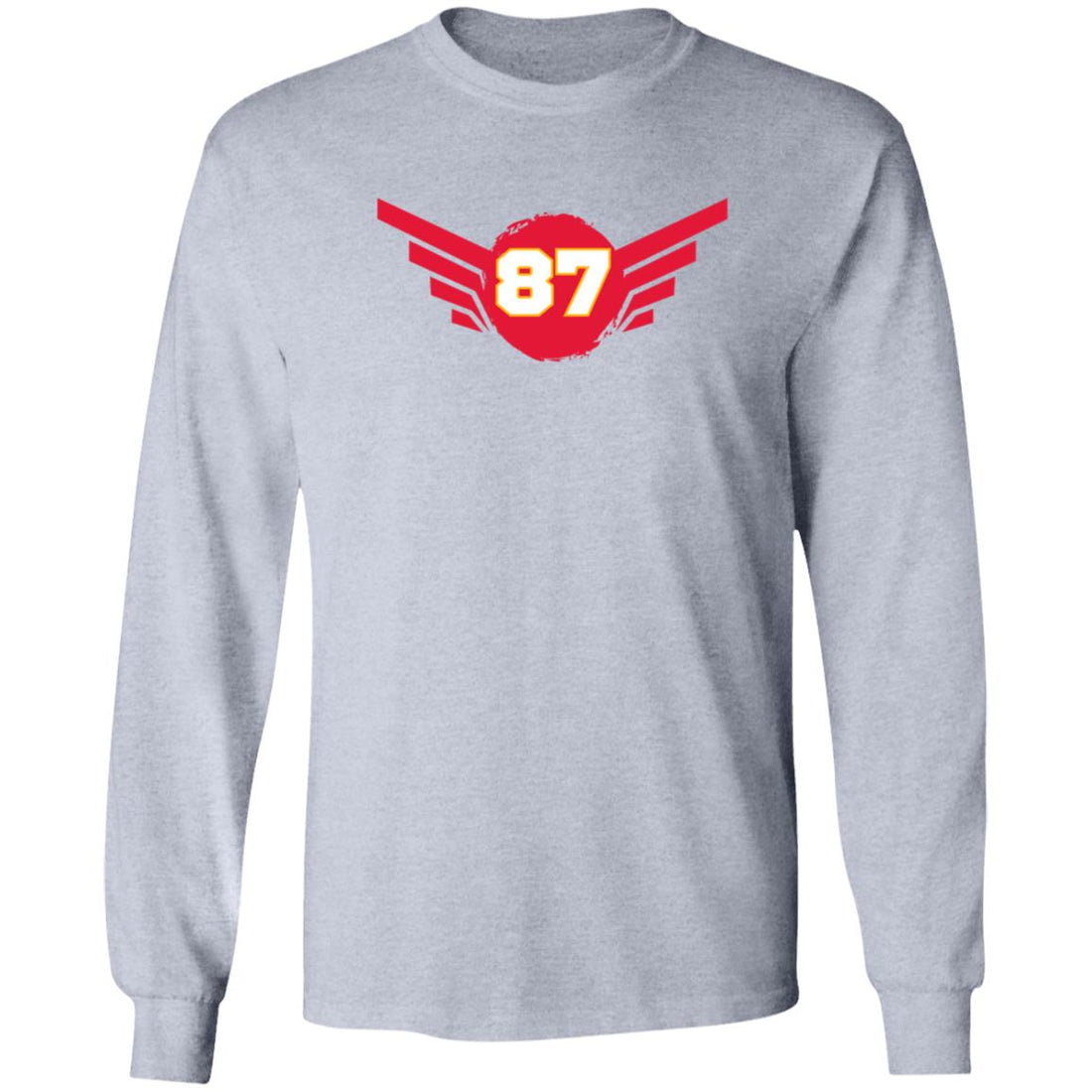 #87 Takes Flight LS Ultra Cotton T-Shirt - T-Shirts - Positively Sassy - #87 Takes Flight LS Ultra Cotton T-Shirt