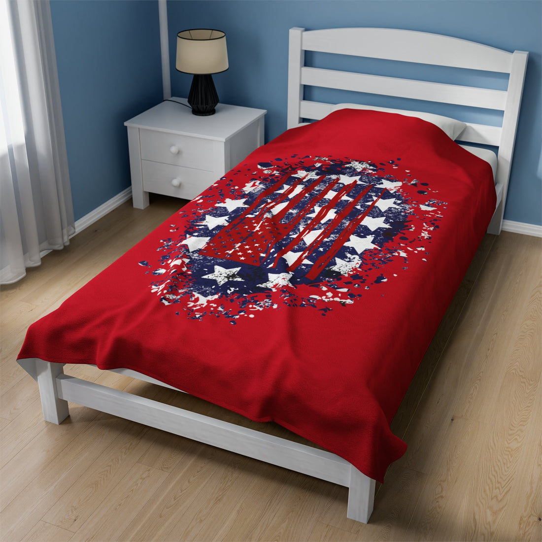America Velveteen Plush Blanket - All Over Prints - Positively Sassy - America Velveteen Plush Blanket