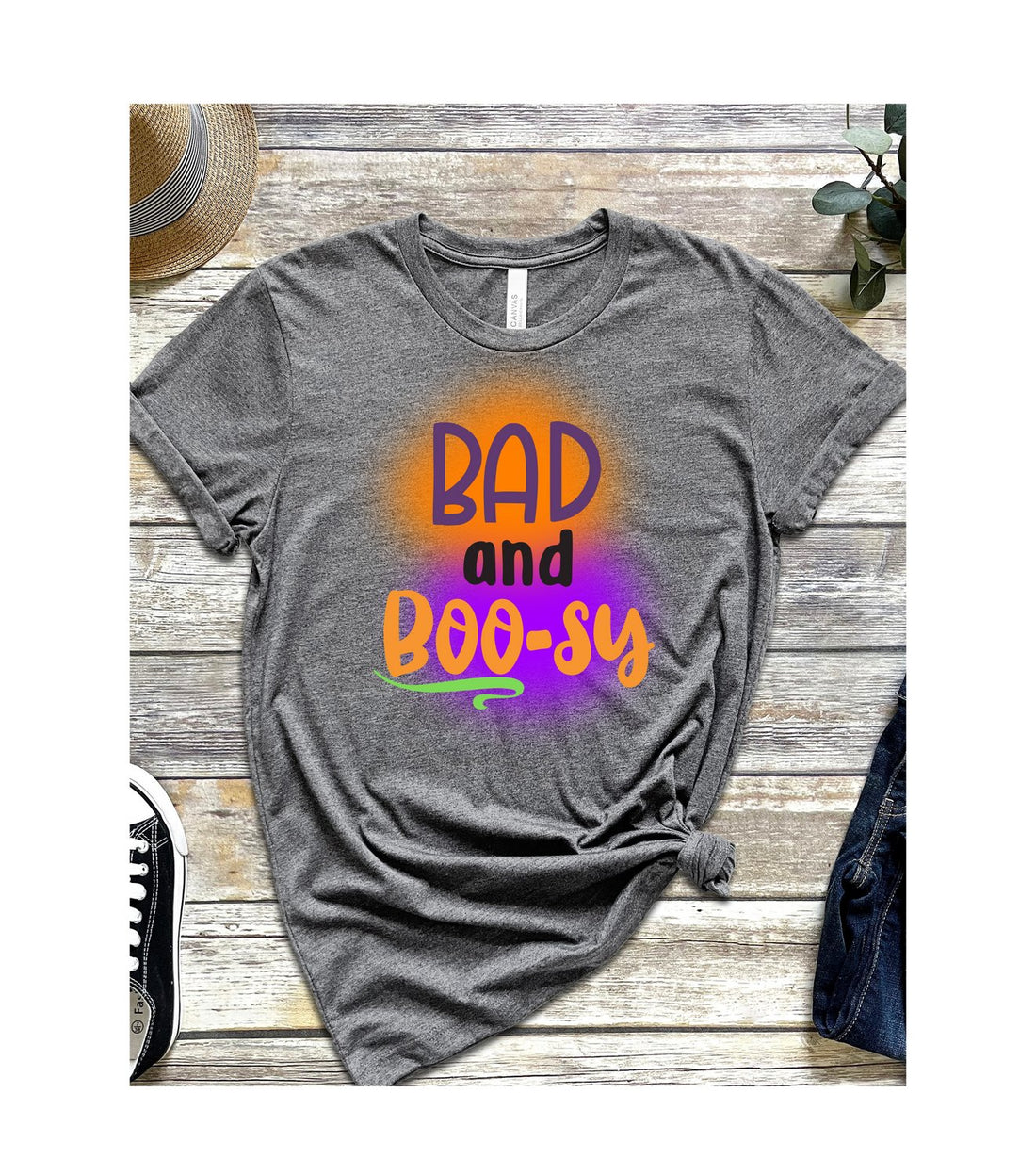 Bad And Boo-sy Short Sleeve Jersey Tee - T-Shirts - Positively Sassy - Bad And Boo-sy Short Sleeve Jersey Tee