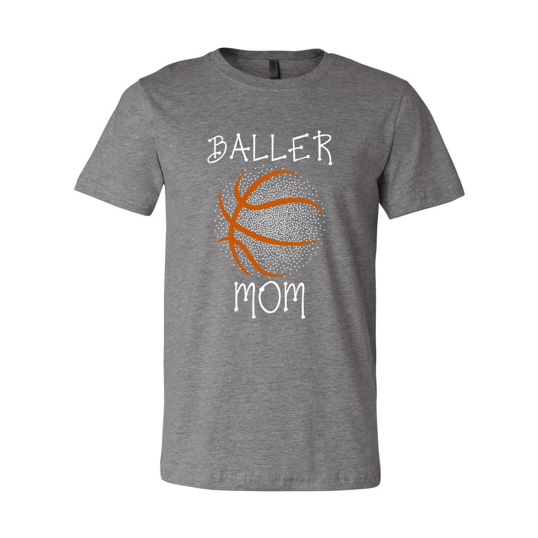 Baller Mom Short Sleeve Jersey Tee - T-Shirts - Positively Sassy - Baller Mom Short Sleeve Jersey Tee