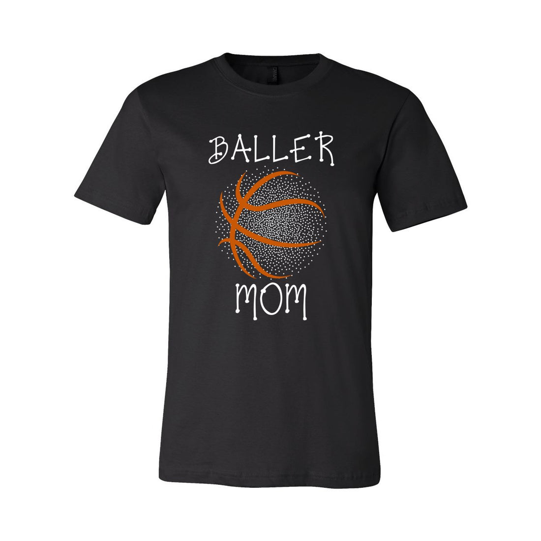 Baller Mom Short Sleeve Jersey Tee - T-Shirts - Positively Sassy - Baller Mom Short Sleeve Jersey Tee