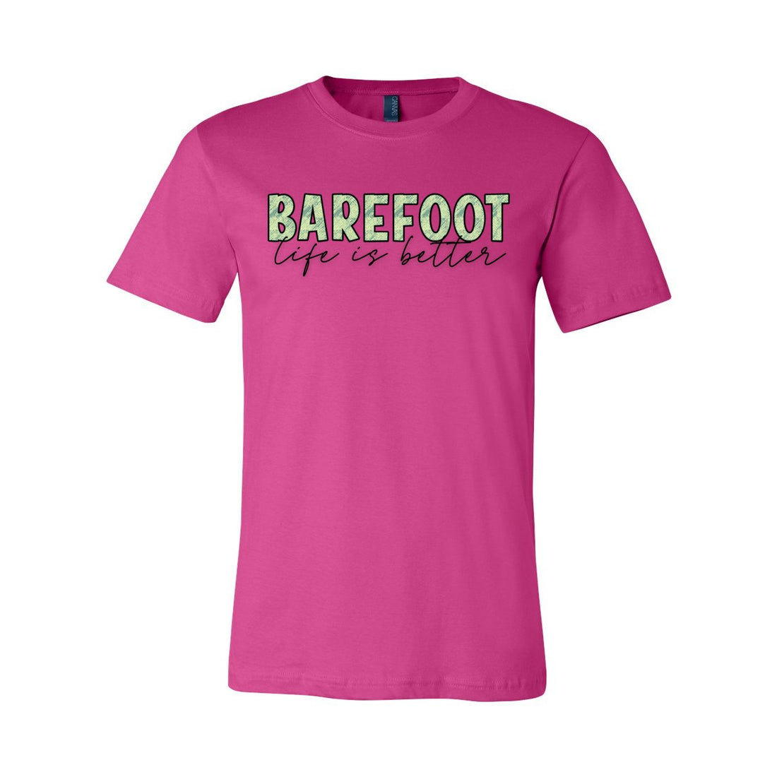 Barefoot Life Short Sleeve Jersey Tee - T-Shirts - Positively Sassy - Barefoot Life Short Sleeve Jersey Tee