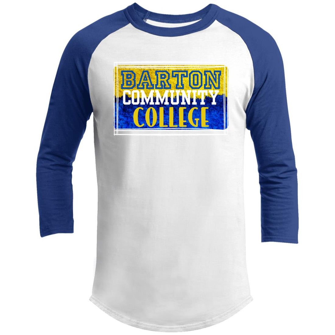 Barton Community College 3/4 Raglan Sleeve Shirt - T-Shirts - Positively Sassy - Barton Community College 3/4 Raglan Sleeve Shirt