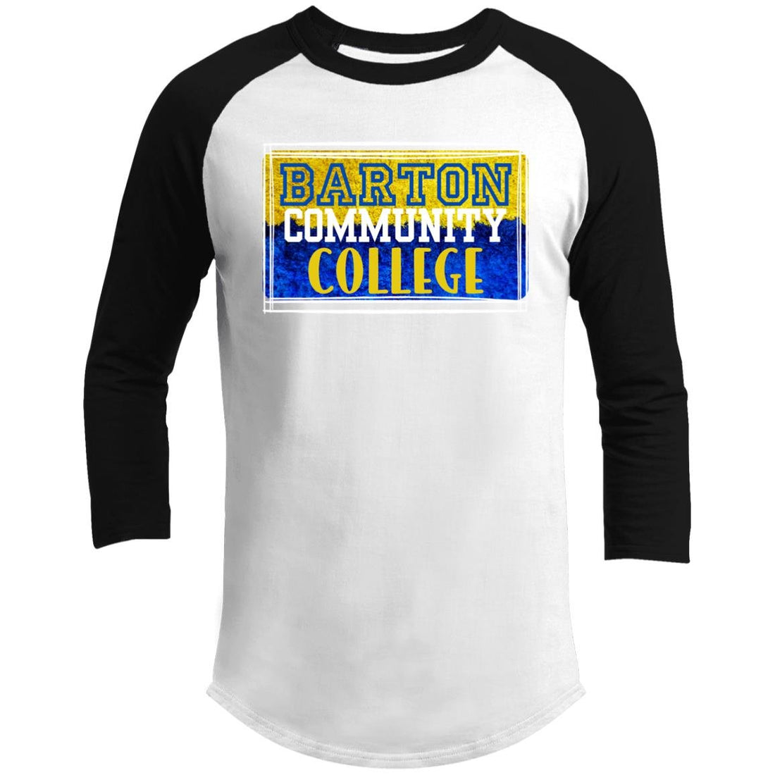 Barton Community College 3/4 Raglan Sleeve Shirt - T-Shirts - Positively Sassy - Barton Community College 3/4 Raglan Sleeve Shirt