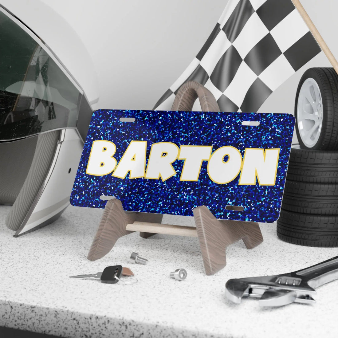 Barton Glitz License Plate - Accessories - Positively Sassy - Barton Glitz License Plate