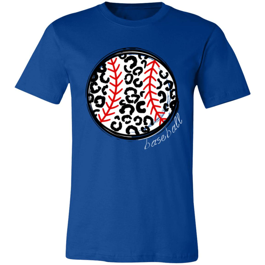 Baseball Cheetah Short-Sleeve T-Shirt - T-Shirts - Positively Sassy - Baseball Cheetah Short-Sleeve T-Shirt