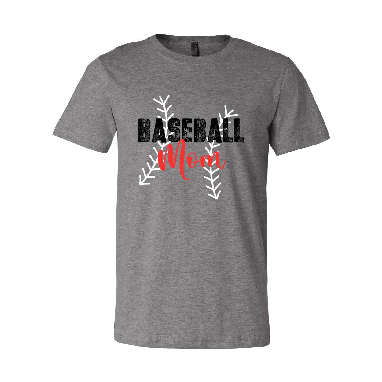 Baseball Stitch Mom Short Sleeve Jersey Tee - T-Shirts - Positively Sassy - Baseball Stitch Mom Short Sleeve Jersey Tee