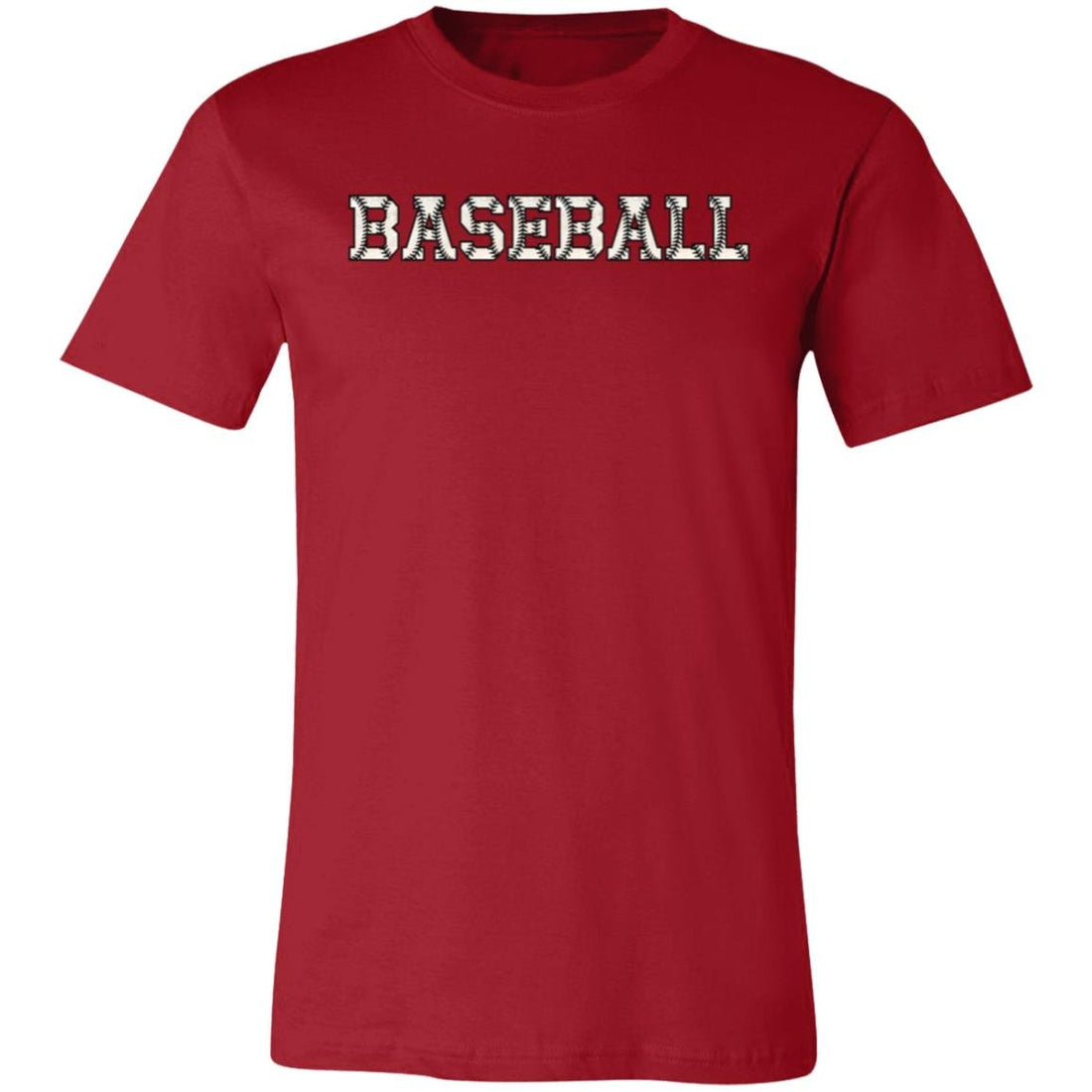 Baseball Stitch Print Short-Sleeve T-Shirt - T-Shirts - Positively Sassy - Baseball Stitch Print Short-Sleeve T-Shirt