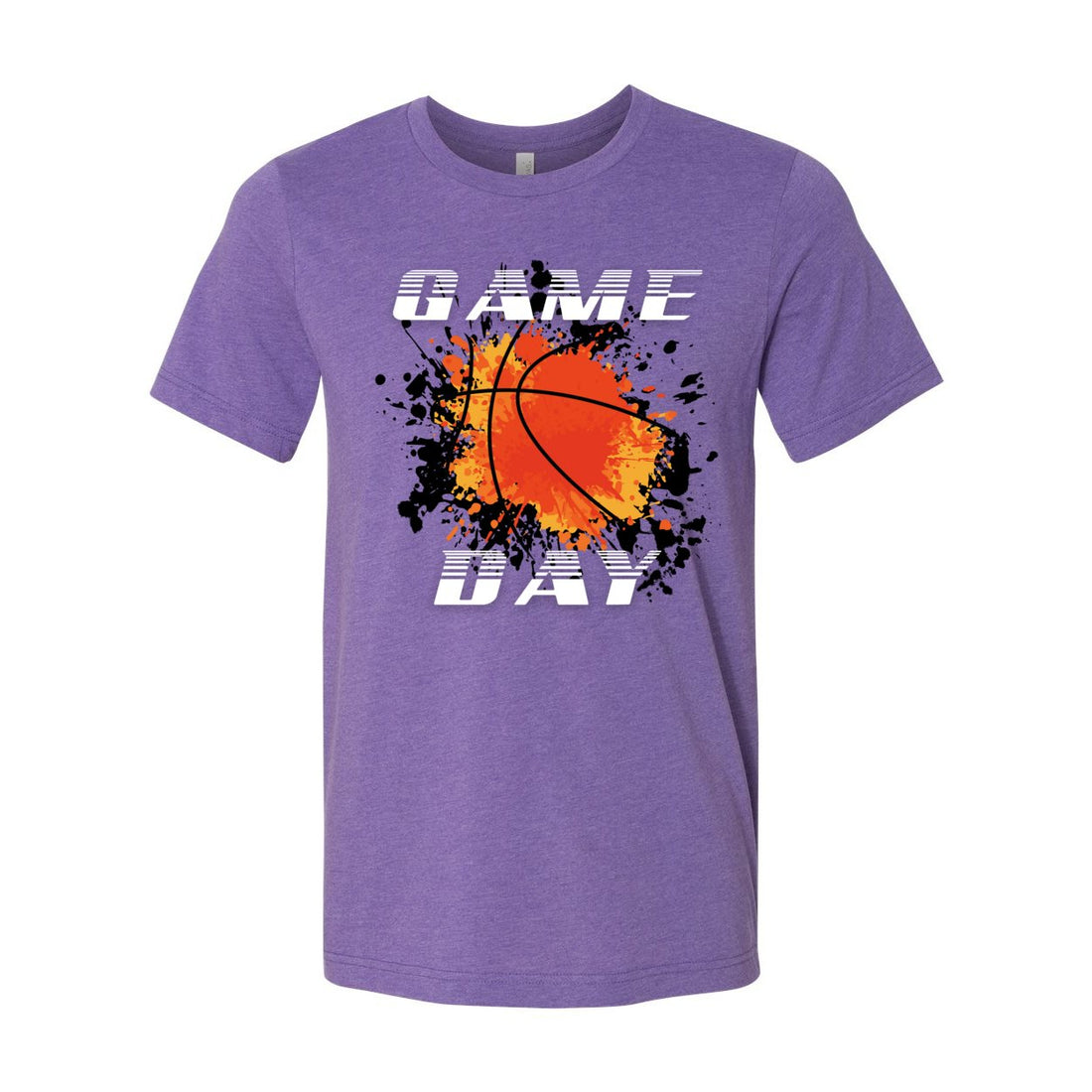 Basketball Game Day Short Sleeve Jersey Tee - T-Shirts - Positively Sassy - Basketball Game Day Short Sleeve Jersey Tee