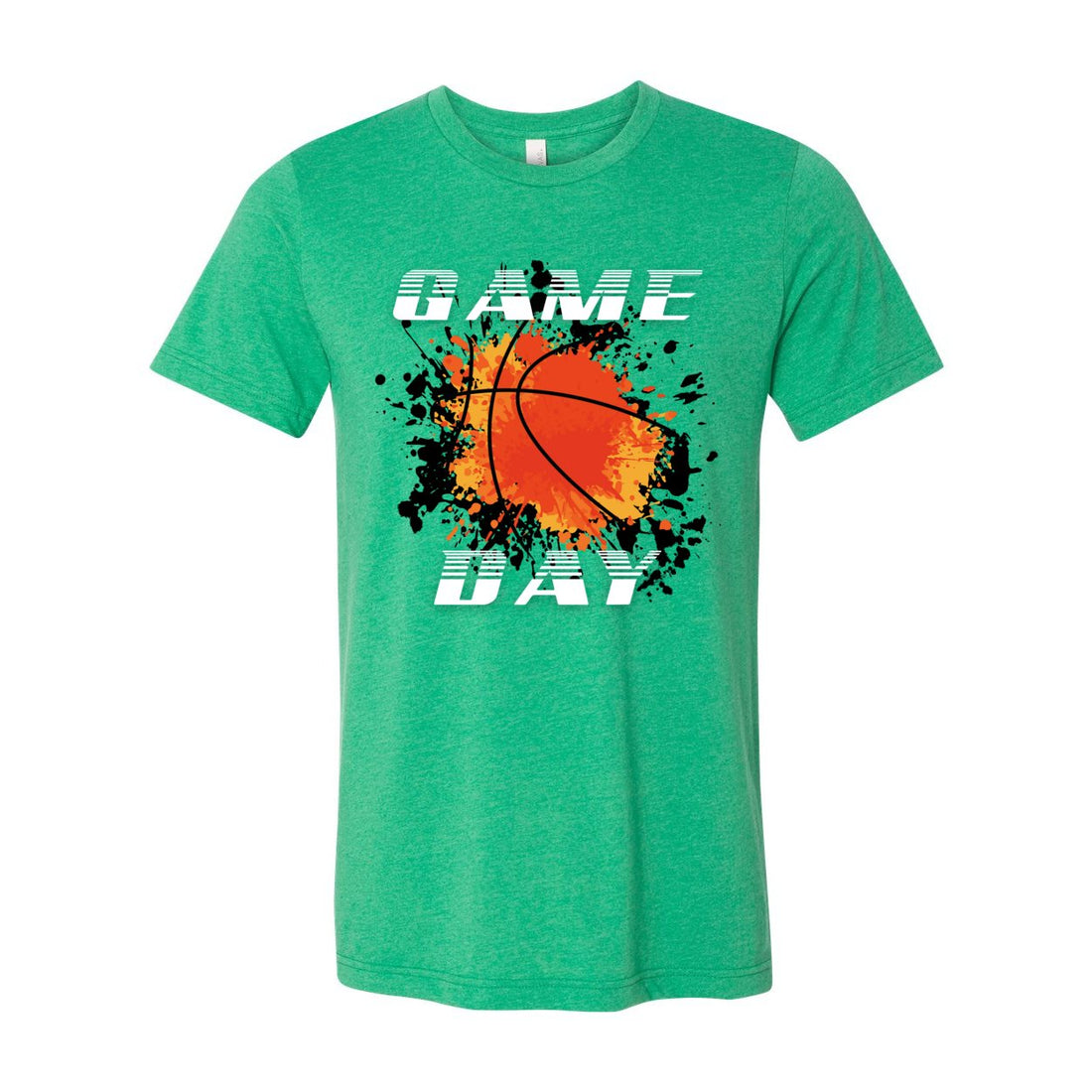 Basketball Game Day Short Sleeve Jersey Tee - T-Shirts - Positively Sassy - Basketball Game Day Short Sleeve Jersey Tee