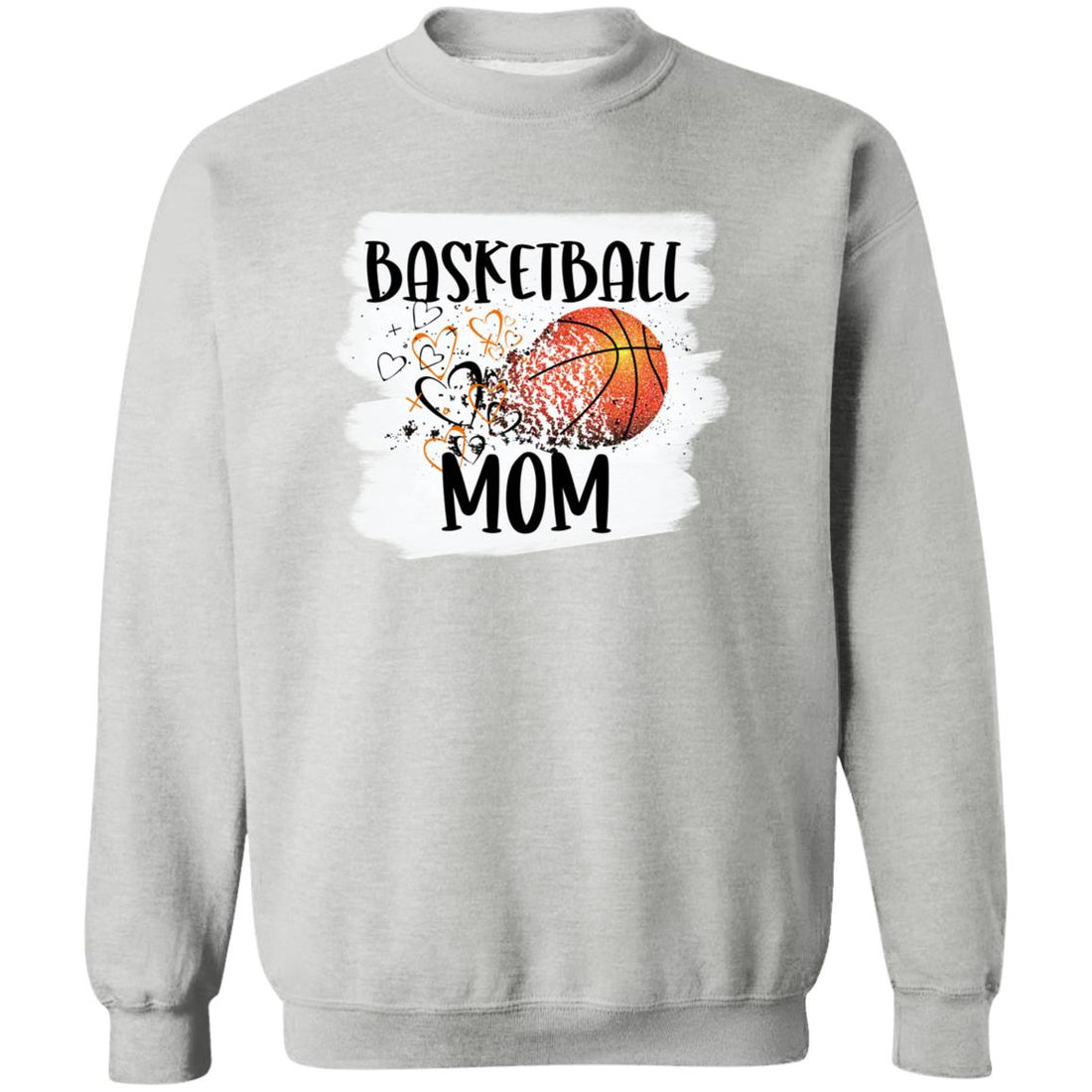 Basketball Mom Crewneck Pullover Sweatshirt - Sweatshirts - Positively Sassy - Basketball Mom Crewneck Pullover Sweatshirt
