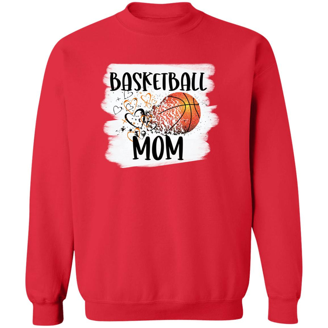 Basketball Mom Crewneck Pullover Sweatshirt - Sweatshirts - Positively Sassy - Basketball Mom Crewneck Pullover Sweatshirt