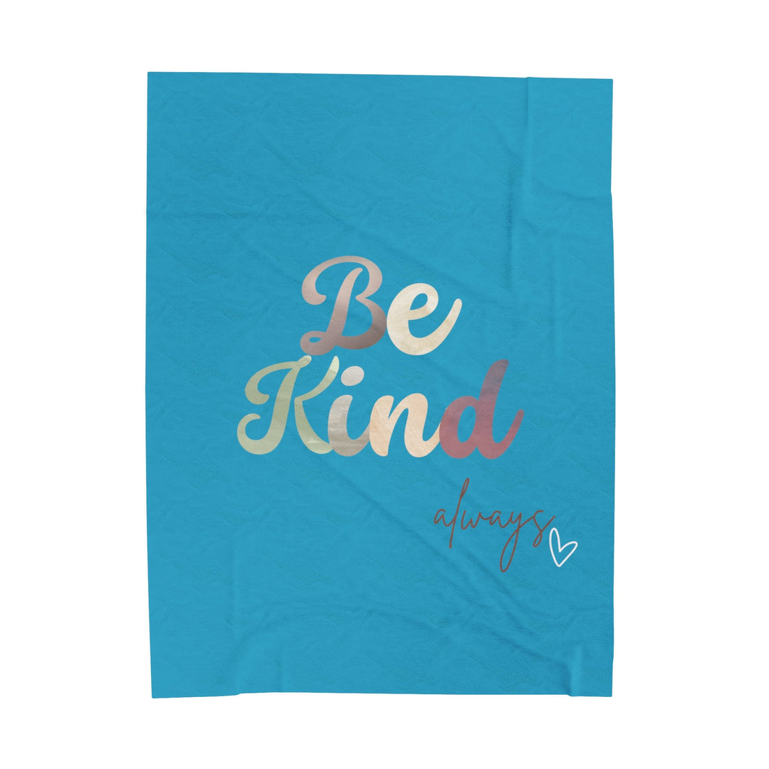 Be Kind Velveteen Plush Blanket - All Over Prints - Positively Sassy - Be Kind Velveteen Plush Blanket