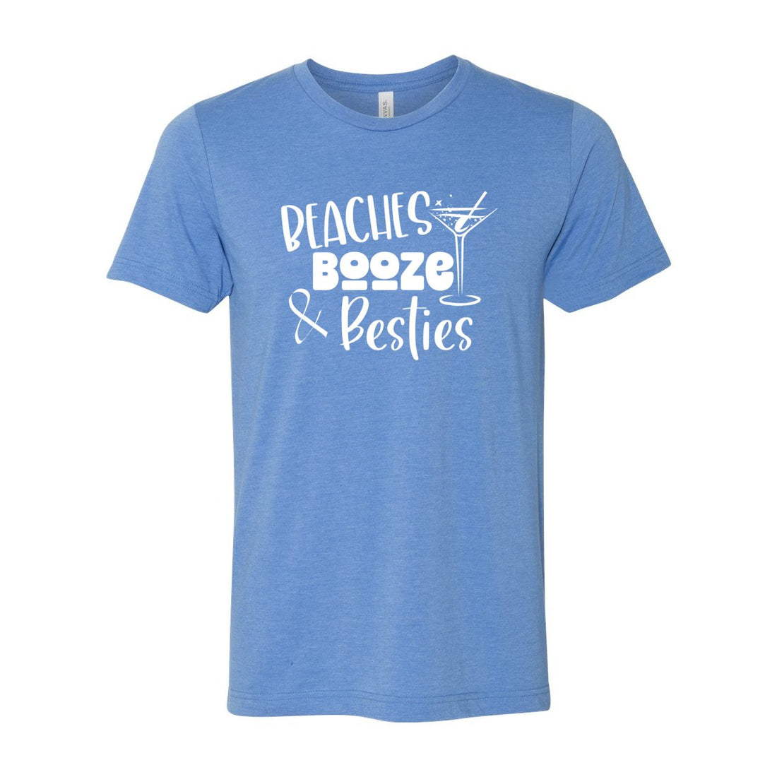 Beaches Besties Short Sleeve Jersey Tee - T-Shirts - Positively Sassy - Beaches Besties Short Sleeve Jersey Tee