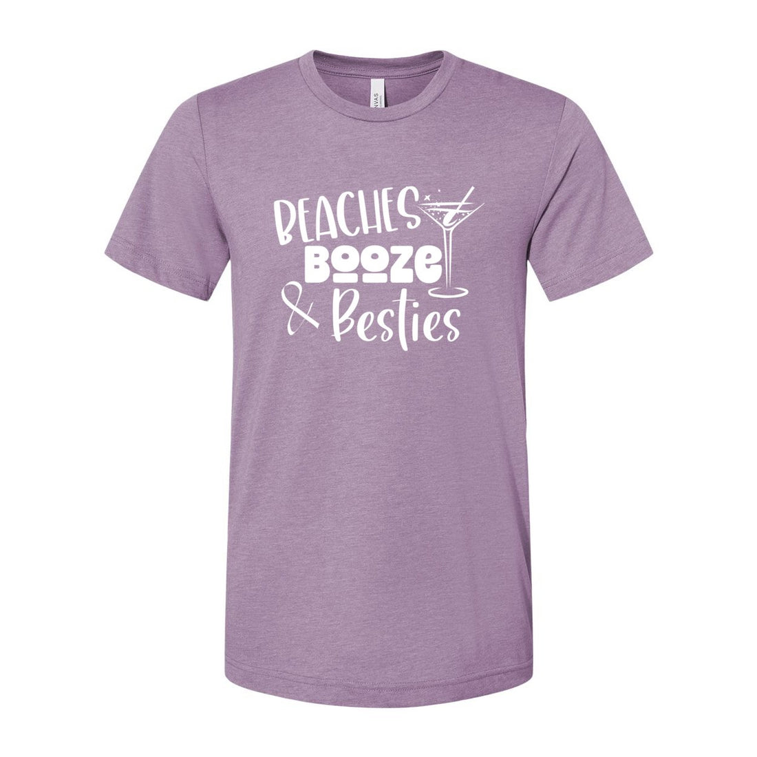 Beaches Besties Short Sleeve Jersey Tee - T-Shirts - Positively Sassy - Beaches Besties Short Sleeve Jersey Tee