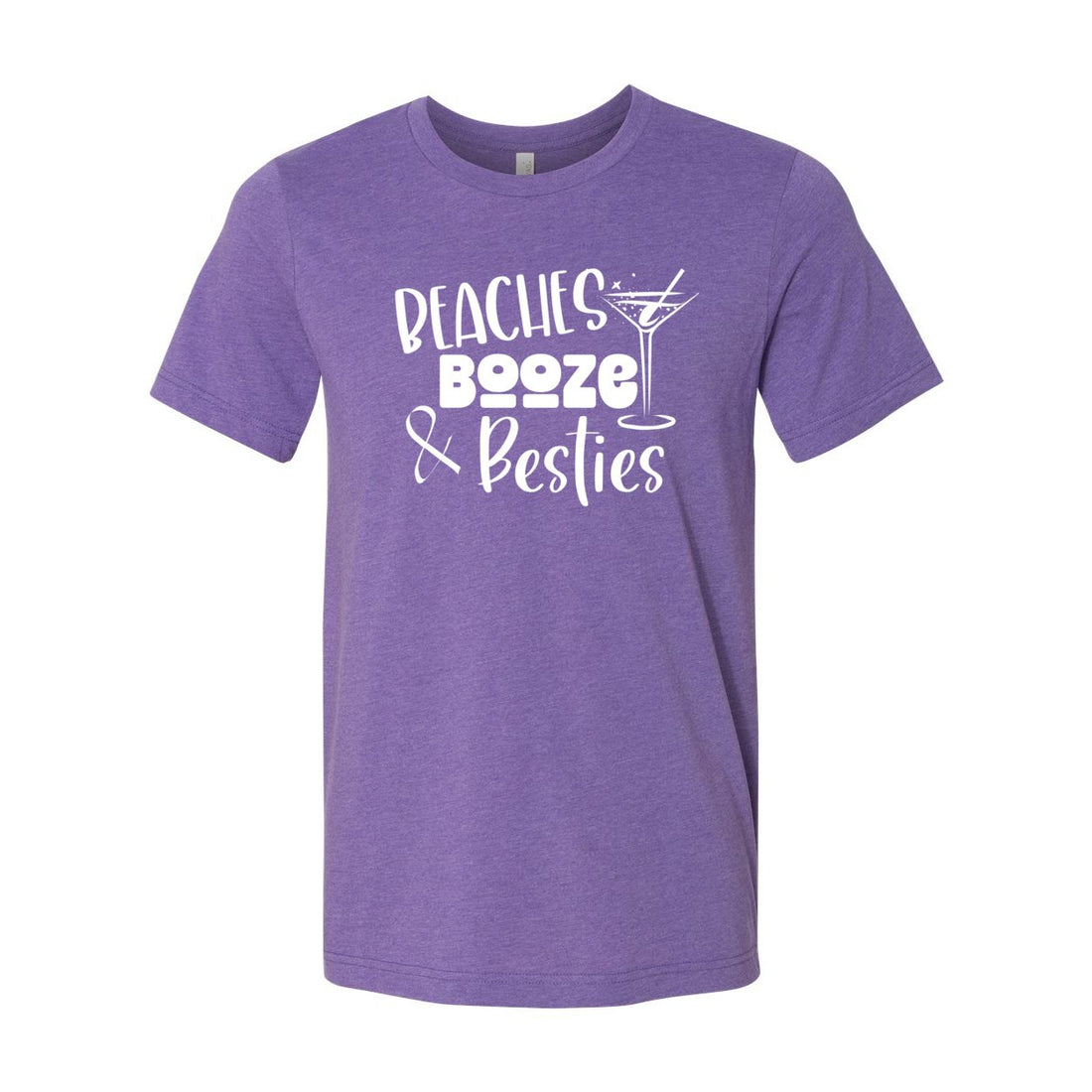 Beaches Besties Short Sleeve Jersey Tee - T-Shirts - Positively Sassy - Beaches Besties Short Sleeve Jersey Tee