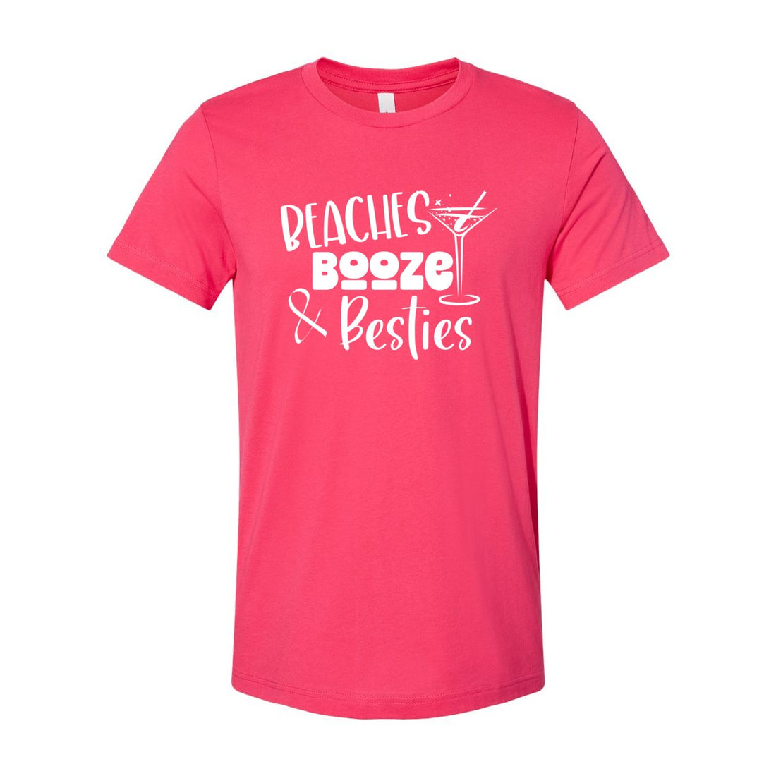 Beaches Besties Short Sleeve Jersey Tee - T-Shirts - Positively Sassy - Beaches Besties Short Sleeve Jersey Tee