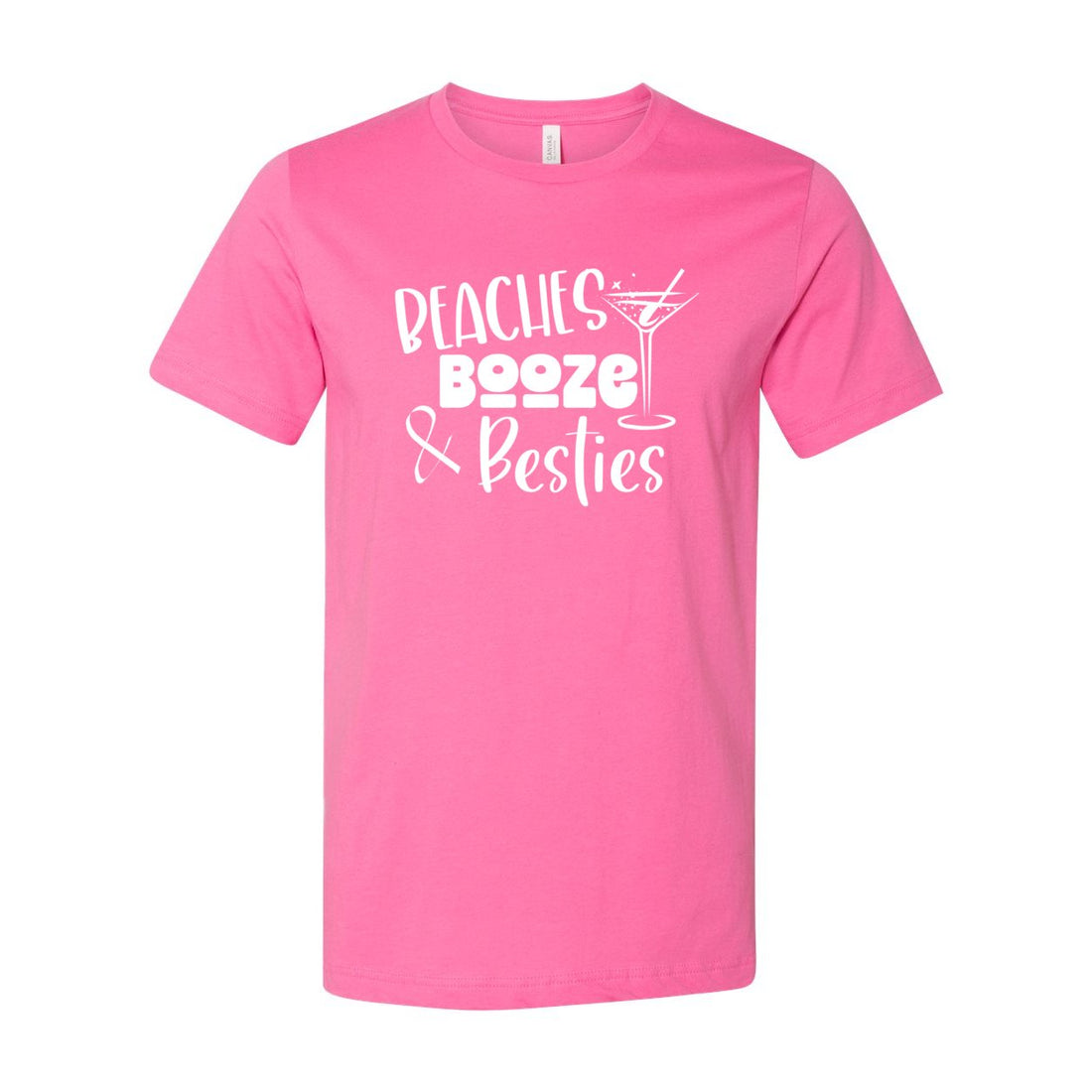 Beaches Besties Short Sleeve Jersey Tee - T-Shirts - Positively Sassy - Beaches Besties Short Sleeve Jersey Tee