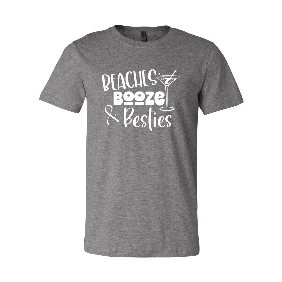 Beaches Besties Short Sleeve Jersey Tee - T-Shirts - Positively Sassy - Beaches Besties Short Sleeve Jersey Tee