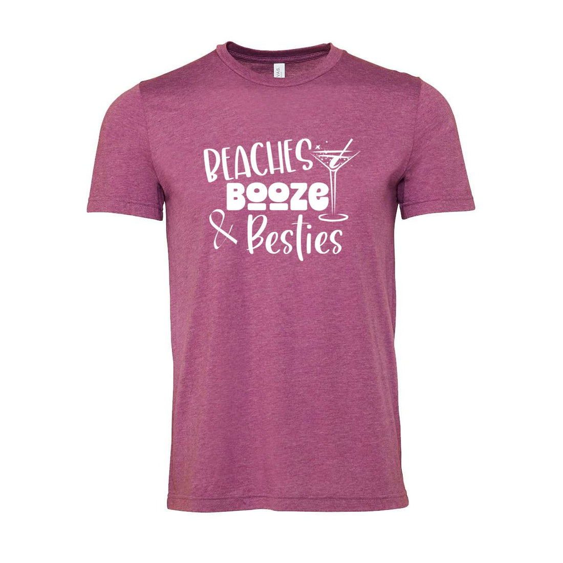 Beaches Besties Short Sleeve Jersey Tee - T-Shirts - Positively Sassy - Beaches Besties Short Sleeve Jersey Tee