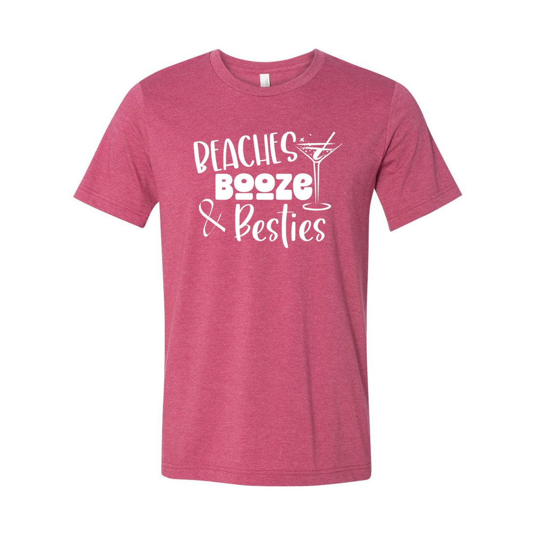 Beaches Besties Short Sleeve Jersey Tee - T-Shirts - Positively Sassy - Beaches Besties Short Sleeve Jersey Tee