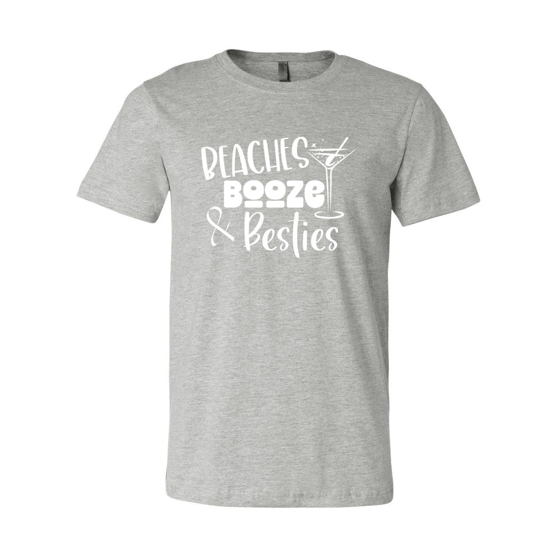 Beaches Besties Short Sleeve Jersey Tee - T-Shirts - Positively Sassy - Beaches Besties Short Sleeve Jersey Tee