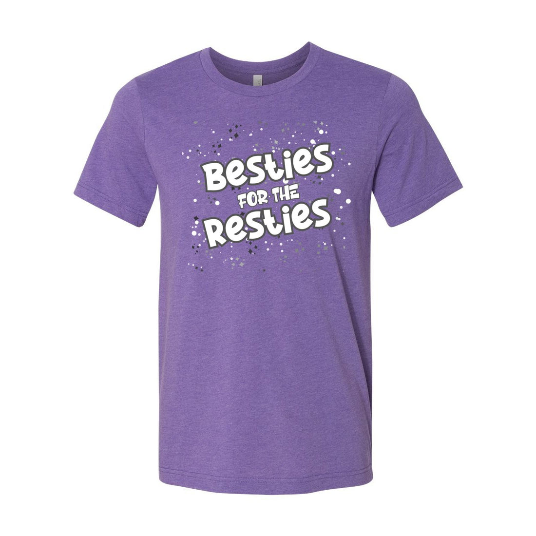 Besties Resties Short Sleeve Jersey Tee - T-Shirts - Positively Sassy - Besties Resties Short Sleeve Jersey Tee