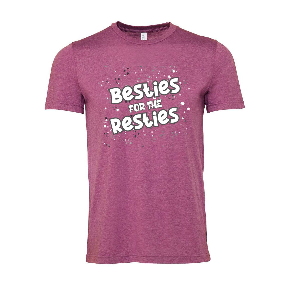 Besties Resties Short Sleeve Jersey Tee - T-Shirts - Positively Sassy - Besties Resties Short Sleeve Jersey Tee