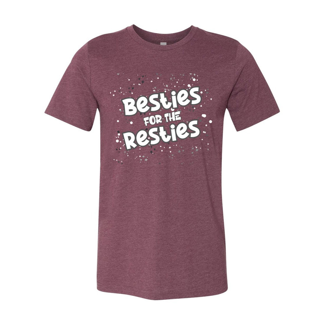 Besties Resties Short Sleeve Jersey Tee - T-Shirts - Positively Sassy - Besties Resties Short Sleeve Jersey Tee