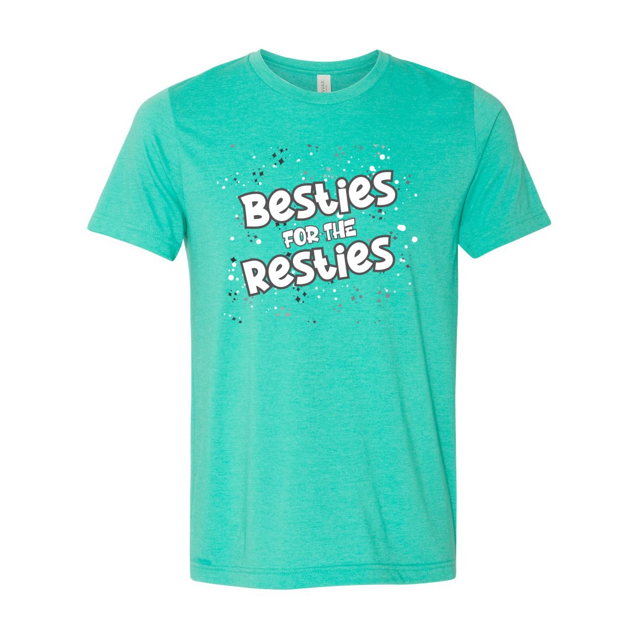 Besties Resties Short Sleeve Jersey Tee - T-Shirts - Positively Sassy - Besties Resties Short Sleeve Jersey Tee