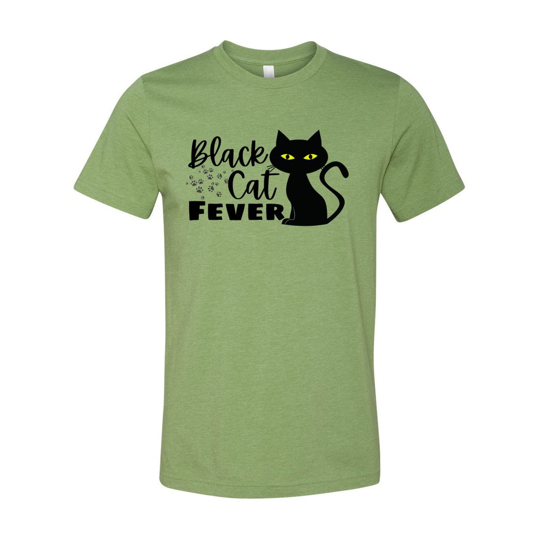 Black Cat Fever Short Sleeve Jersey Tee - T-Shirts - Positively Sassy - Black Cat Fever Short Sleeve Jersey Tee