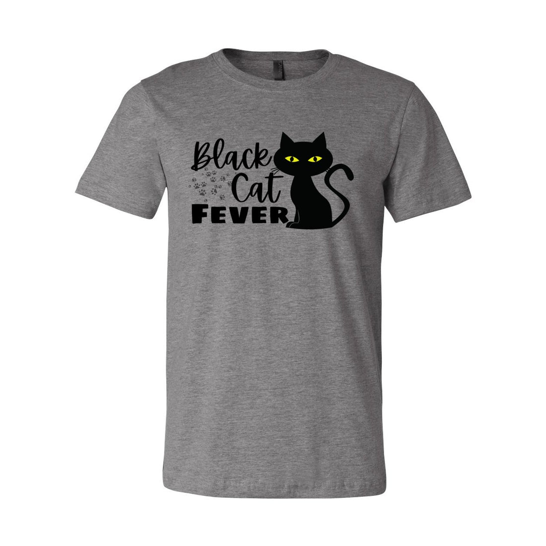 Black Cat Fever Short Sleeve Jersey Tee - T-Shirts - Positively Sassy - Black Cat Fever Short Sleeve Jersey Tee