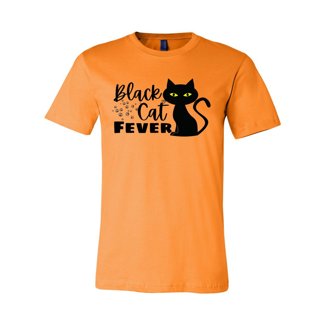 Black Cat Fever Short Sleeve Jersey Tee - T-Shirts - Positively Sassy - Black Cat Fever Short Sleeve Jersey Tee