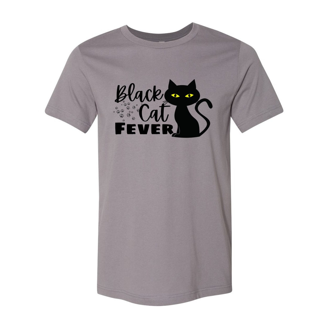 Black Cat Fever Short Sleeve Jersey Tee - T-Shirts - Positively Sassy - Black Cat Fever Short Sleeve Jersey Tee