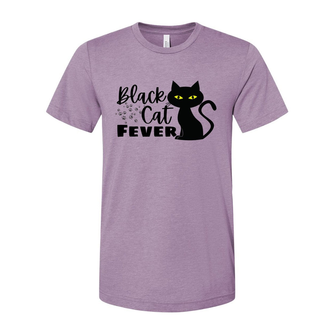 Black Cat Fever Short Sleeve Jersey Tee - T-Shirts - Positively Sassy - Black Cat Fever Short Sleeve Jersey Tee