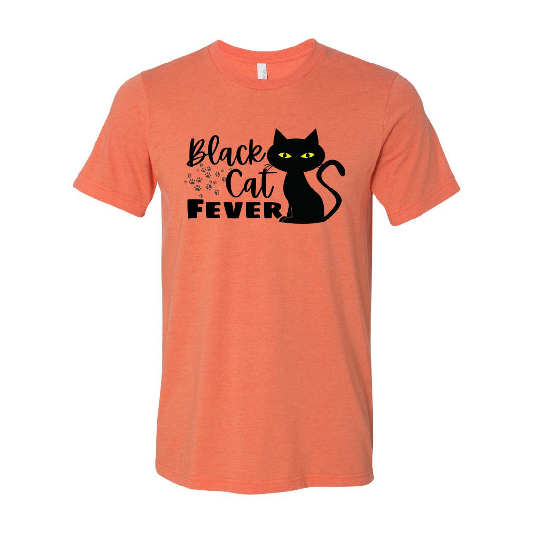 Black Cat Fever Short Sleeve Jersey Tee - T-Shirts - Positively Sassy - Black Cat Fever Short Sleeve Jersey Tee