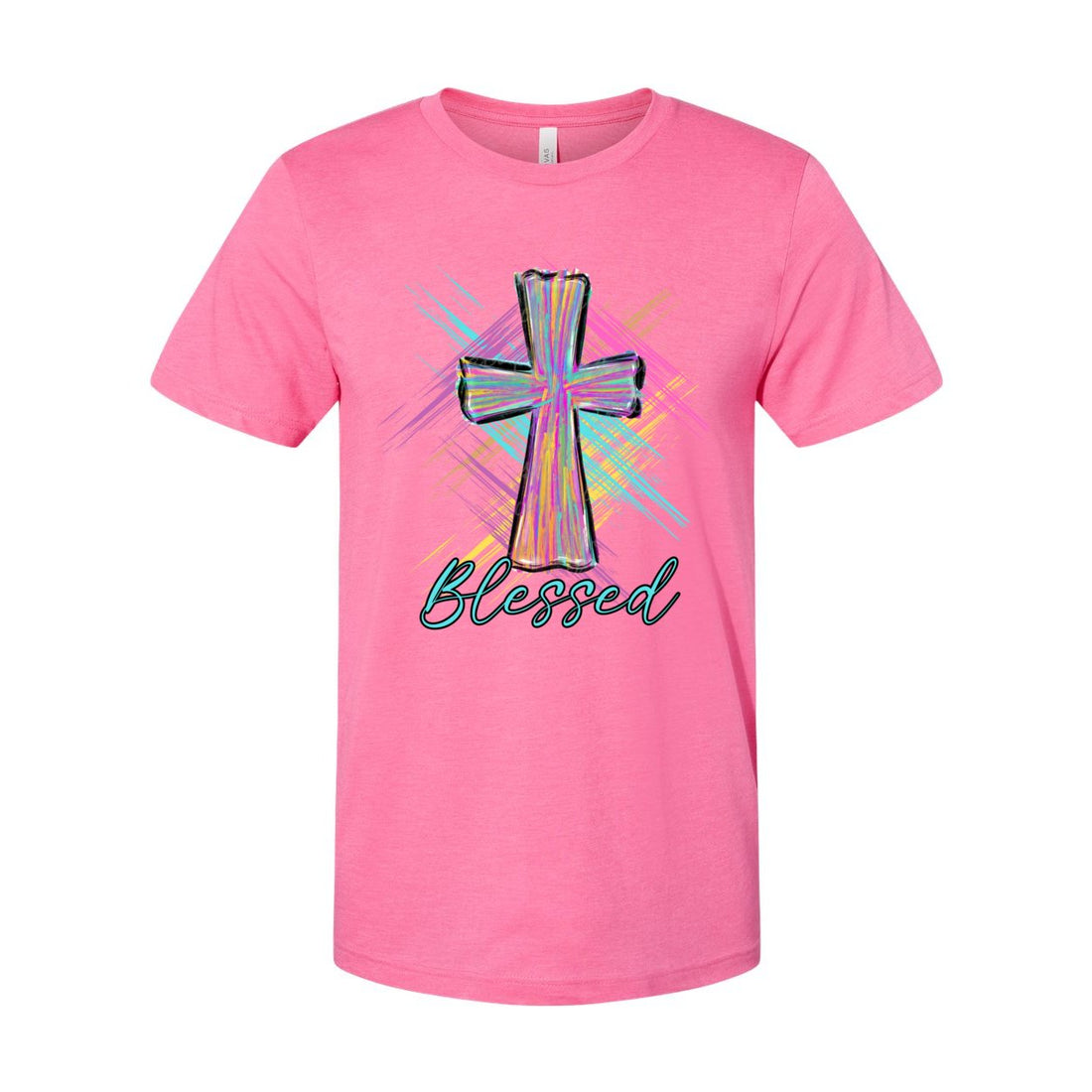 Blessed Brush Stroke Tee - T-Shirts - Positively Sassy - Blessed Brush Stroke Tee