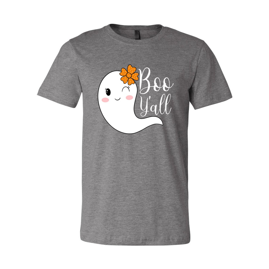 Boo Y'all Short Sleeve Jersey Tee - T-Shirts - Positively Sassy - Boo Y'all Short Sleeve Jersey Tee