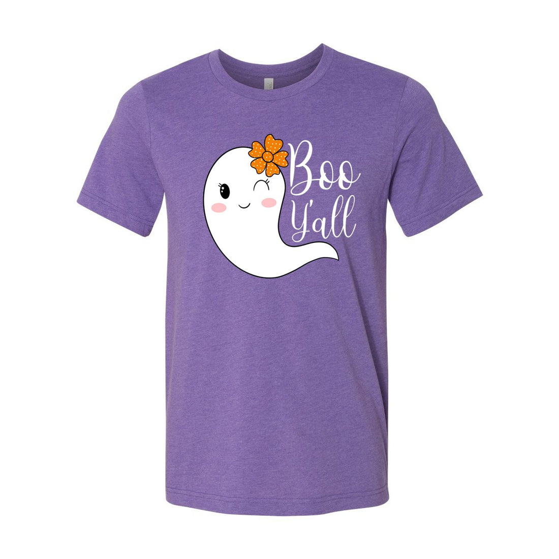 Boo Y'all Short Sleeve Jersey Tee - T-Shirts - Positively Sassy - Boo Y'all Short Sleeve Jersey Tee