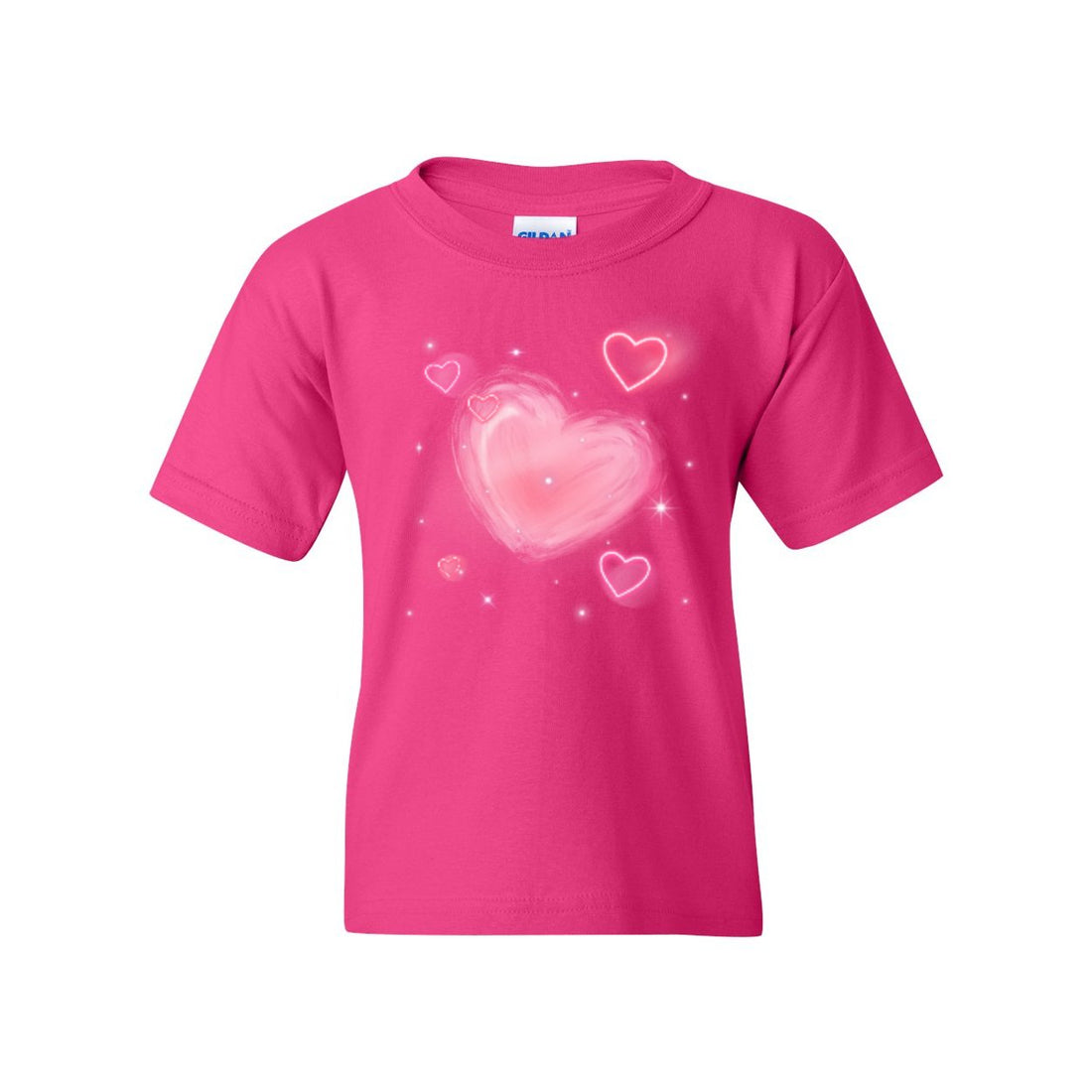 Bubble Hearts Heavy Cotton™ Youth T-Shirt - T-Shirts - Positively Sassy - Bubble Hearts Heavy Cotton™ Youth T-Shirt